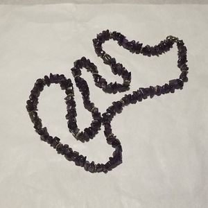Amethyst Necklace 30"
